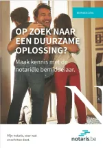 cover van de brochure bemiddeling met vader en twee zonen